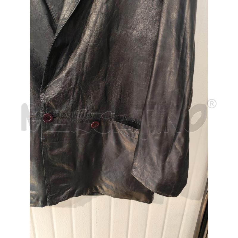 GIACCA UOMO IN VERA PELLE NERA VINTAGE  | Mercatino dell'Usato Mestre 2