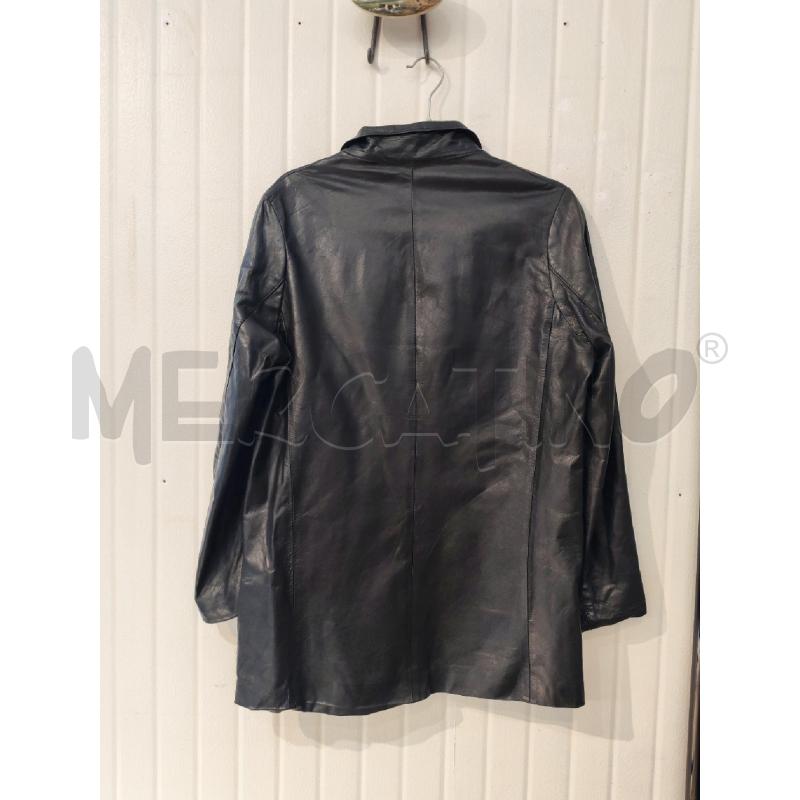 GIACCA UOMO IN VERA PELLE NERA VINTAGE  | Mercatino dell'Usato Mestre 3