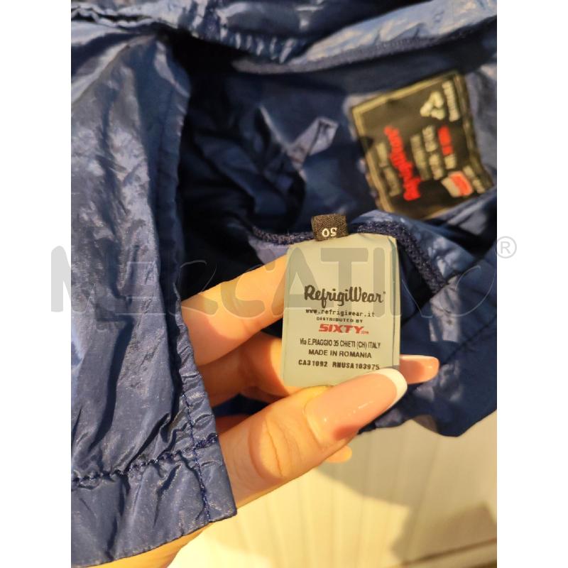 GIACCA UOMO REFRIGIWEAR IMPERMEABILE BLU | Mercatino dell'Usato Mestre 5