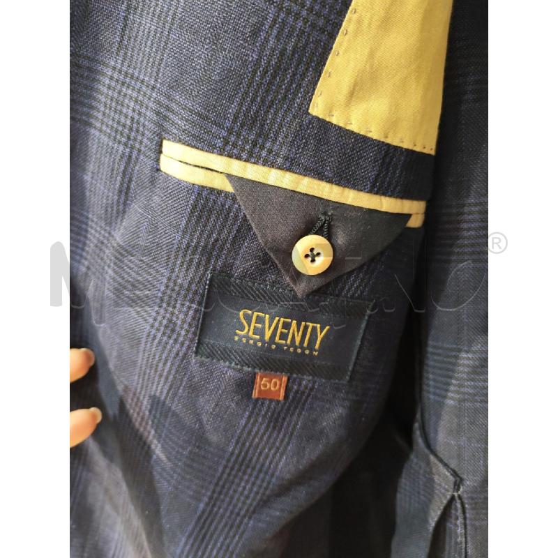 GIACCA UOMO SEVENTY QUADRI BLU DOPPIOPETTO | Mercatino dell'Usato Mestre 3