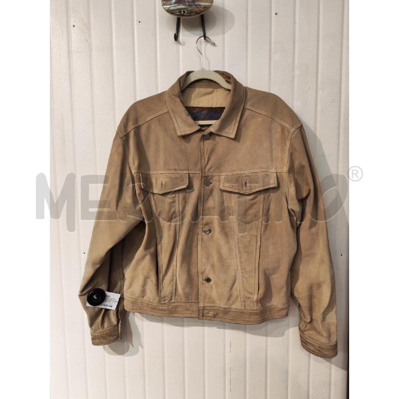 GIACCA UOMO UNDERGROUND BEIGE PELLE SCAMOSCIATA  | Mercatino dell'Usato Mestre 1