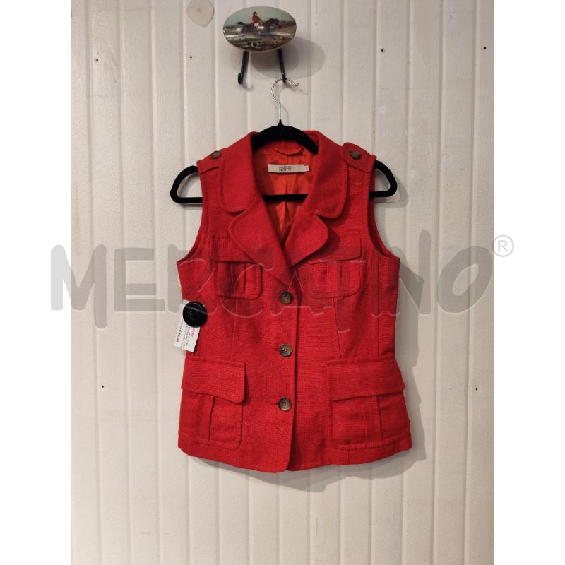 GILET DONNA RED VALENTINO ROSSO CON BOTTONI | Mercatino dell'Usato Mestre 1
