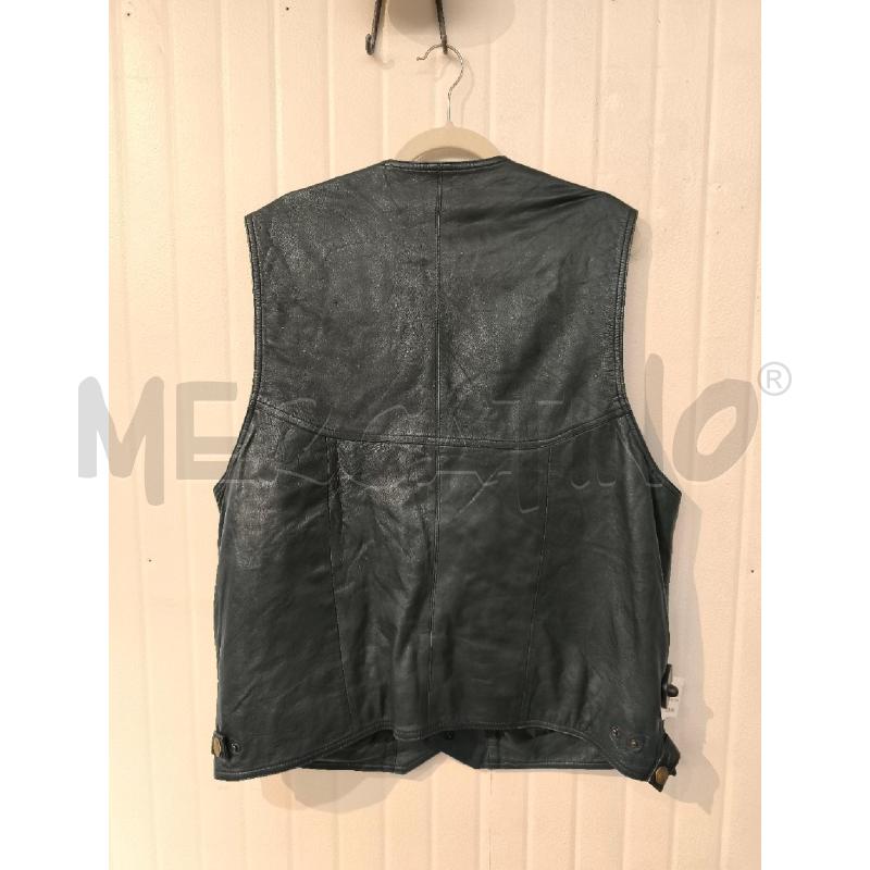 GILET UOMO ASL NERO CON TASCHE ZIP PELLE   | Mercatino dell'Usato Mestre 3