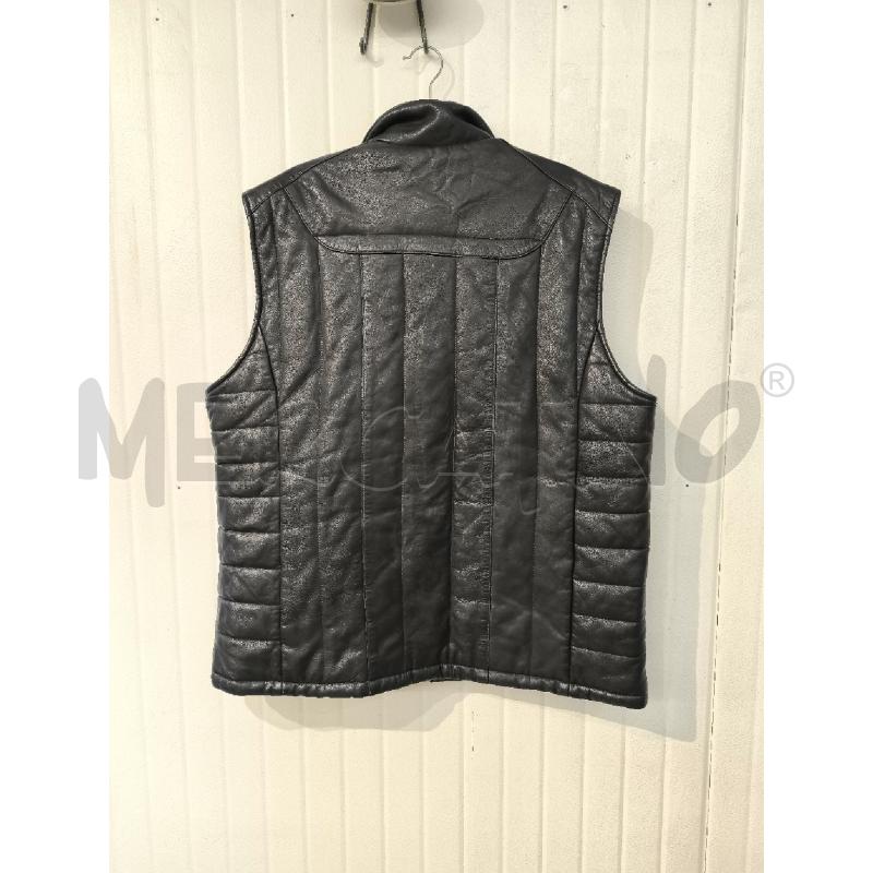 GILET UOMO SMART RANGE LEATHER NERO TRAPUNTATO  | Mercatino dell'Usato Mestre 5