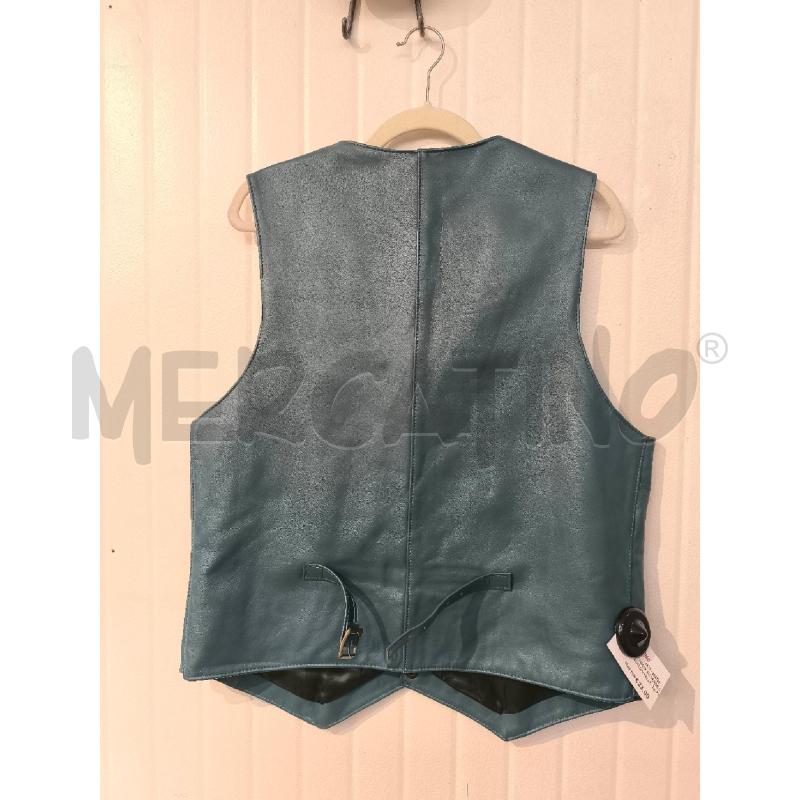 GILET UOMO SM VERDE CON BOTTONI PELLE | Mercatino dell'Usato Mestre 2