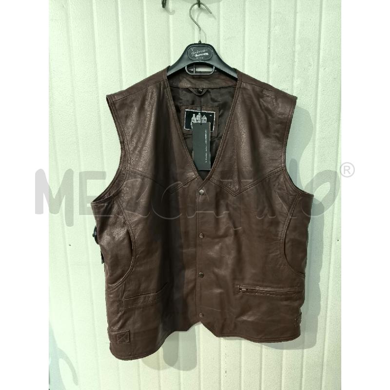 GILET UOMO URBAN VERA PELLE MARRONE | Mercatino dell'Usato Mestre 1