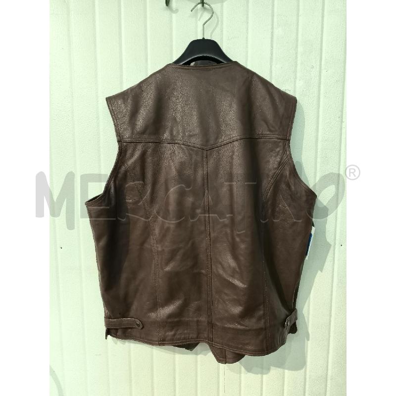 GILET UOMO URBAN VERA PELLE MARRONE | Mercatino dell'Usato Mestre 3