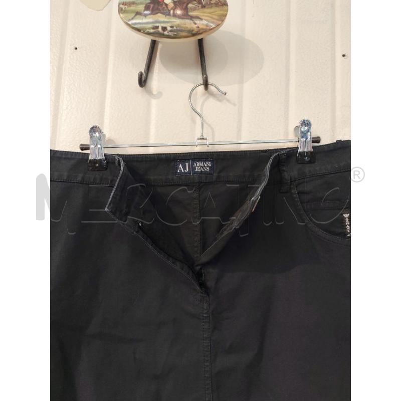 GONNA ARMANI JEANS NERA DENIM CON SPACCO | Mercatino dell'Usato Mestre 4