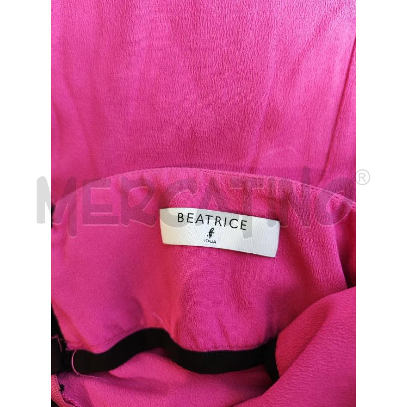 GONNA BEATRICEG FUCSIA LUNGA PROFILI NERI | Mercatino dell'Usato Mestre 4