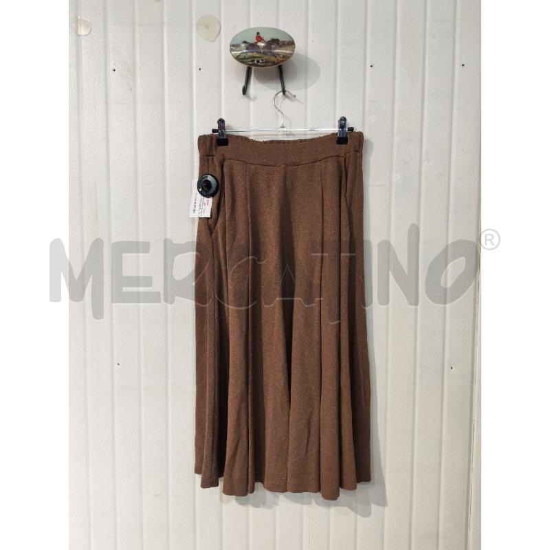 GONNA BIANCO GHIACCIO MARRONE LUNGA LUREX DORATO | Mercatino dell'Usato Mestre 1