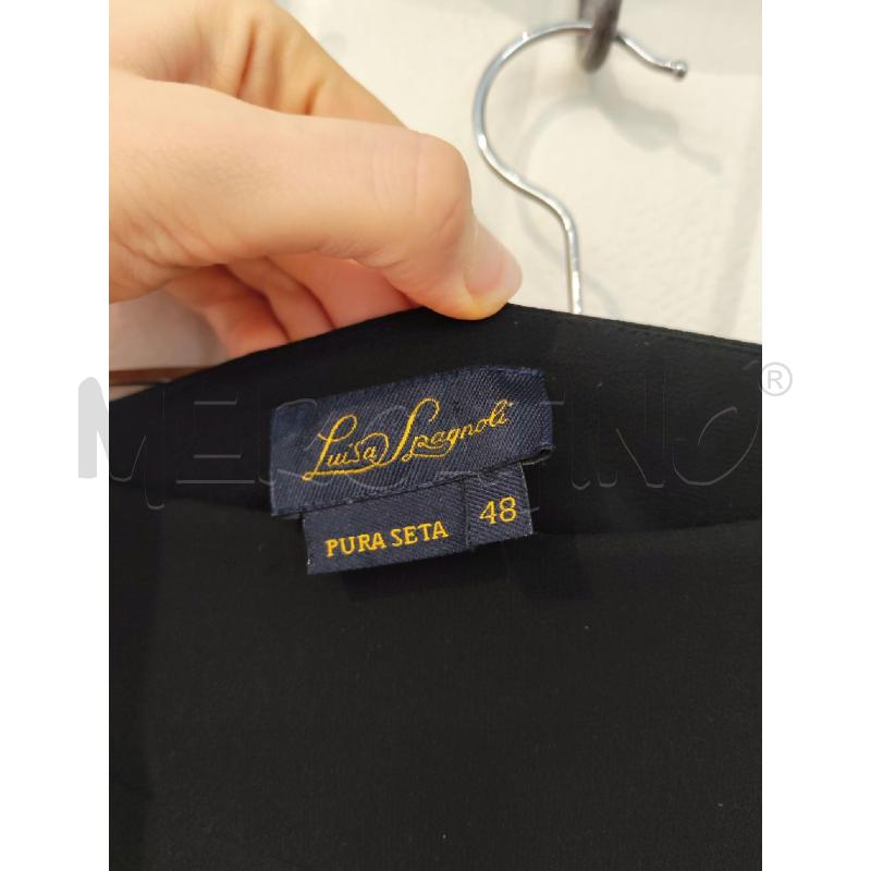 GONNA LUISA SPAGNOLI NERA BALZE IN PURA SETA | Mercatino dell'Usato Mestre 3