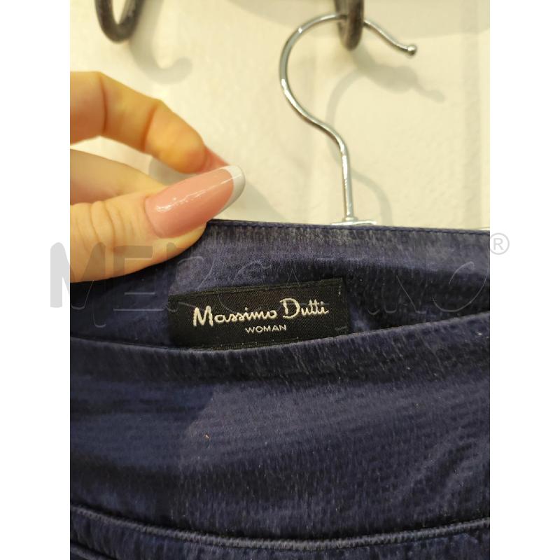 GONNA MASSIMO DUTTI 100% SETA BLU | Mercatino dell'Usato Mestre 2