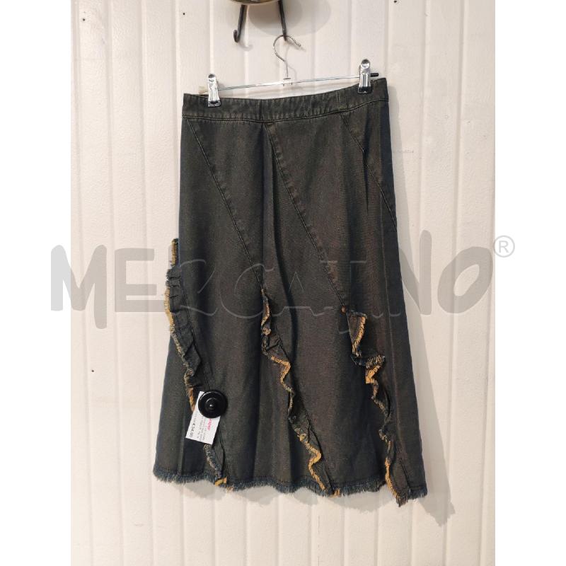 GONNA MASTINA JEANS SCURA FRANGE  | Mercatino dell'Usato Mestre 2
