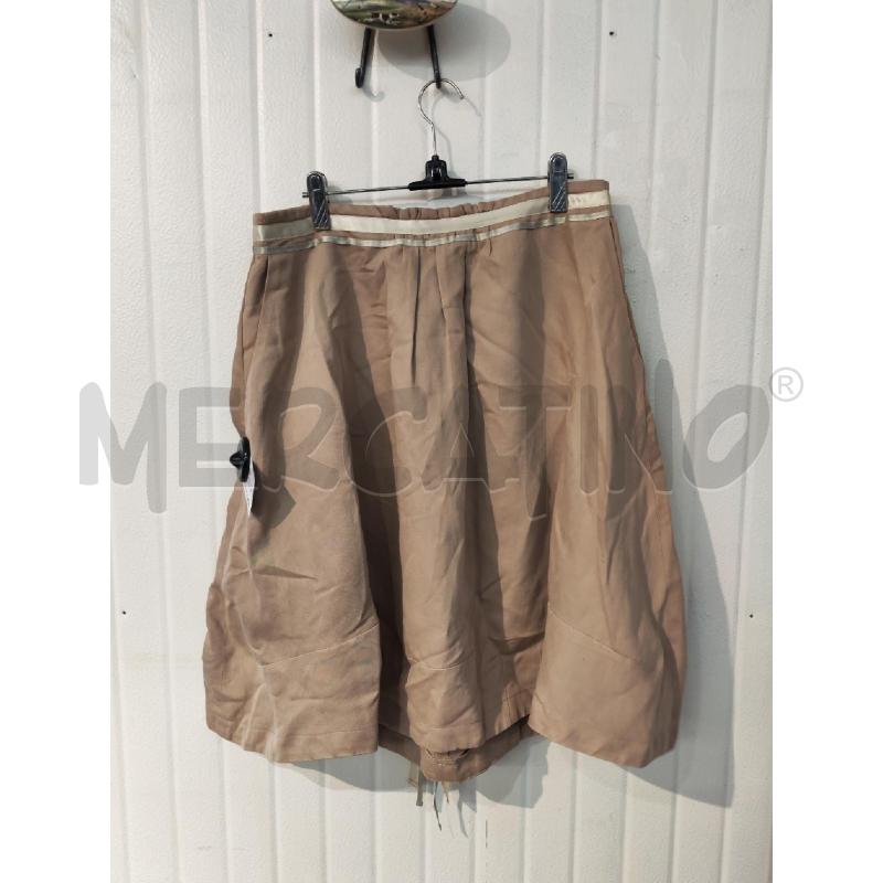 GONNA MAURO GRIFONI BEIGE CON LACCETTI IN RASO  | Mercatino dell'Usato Mestre 1