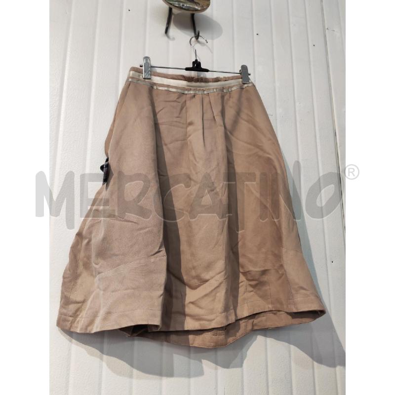 GONNA MAURO GRIFONI BEIGE CON LACCETTI IN RASO  | Mercatino dell'Usato Mestre 4