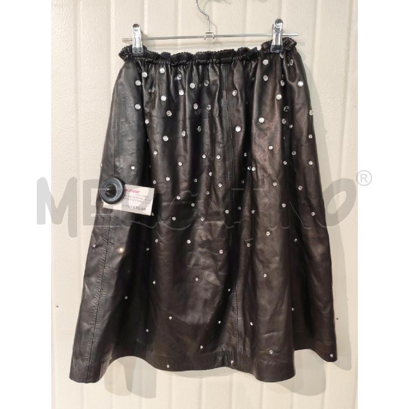 GONNA MOSCHINO PELLE NERA CON STRASS | Mercatino dell'Usato Mestre 1
