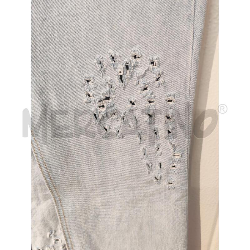 GONNA PINKO JEANS CHIARO ASIMMETRICA TRAFORATA  | Mercatino dell'Usato Mestre 3
