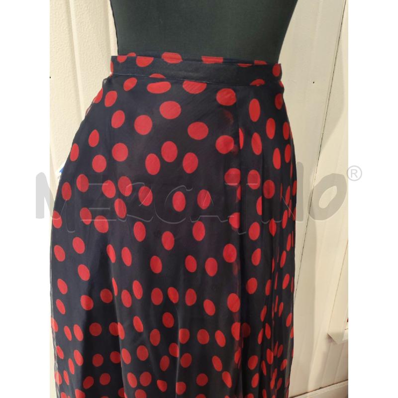 GONNA SARTORIALE NERA POIS ROSSI | Mercatino dell'Usato Mestre 2