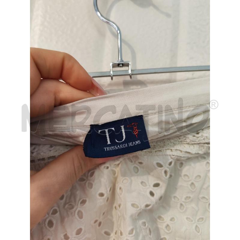 GONNA TRUSSARDI JEANS BIANCA TRAFORATA  | Mercatino dell'Usato Mestre 2