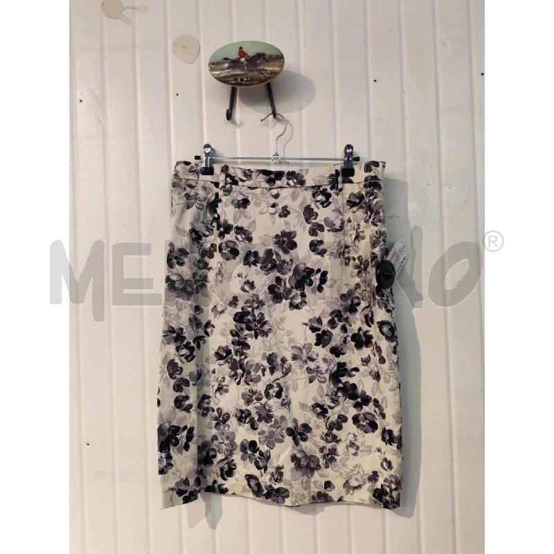 GONNA WEEKEND MAXMARA BIANCA FIORI GRIGI  | Mercatino dell'Usato Mestre 4