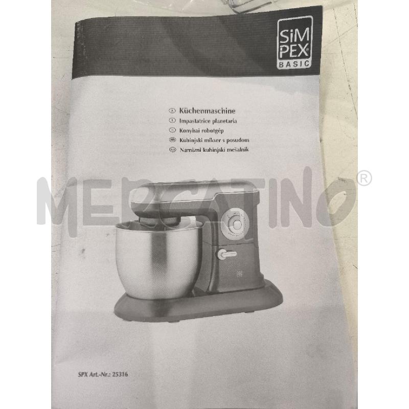 IMPASTATRICE SIMPEX 1400 | Mercatino dell'Usato Mestre 4