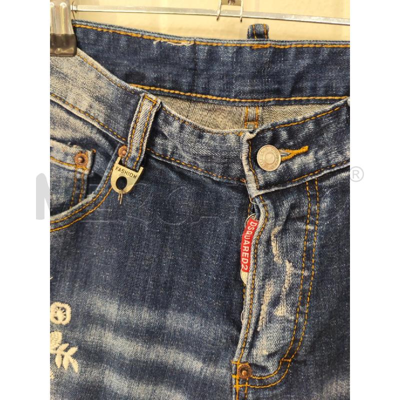 JEANS DONNA DISQUARED2 CON STRAPPI  E RICAMI  | Mercatino dell'Usato Mestre 2