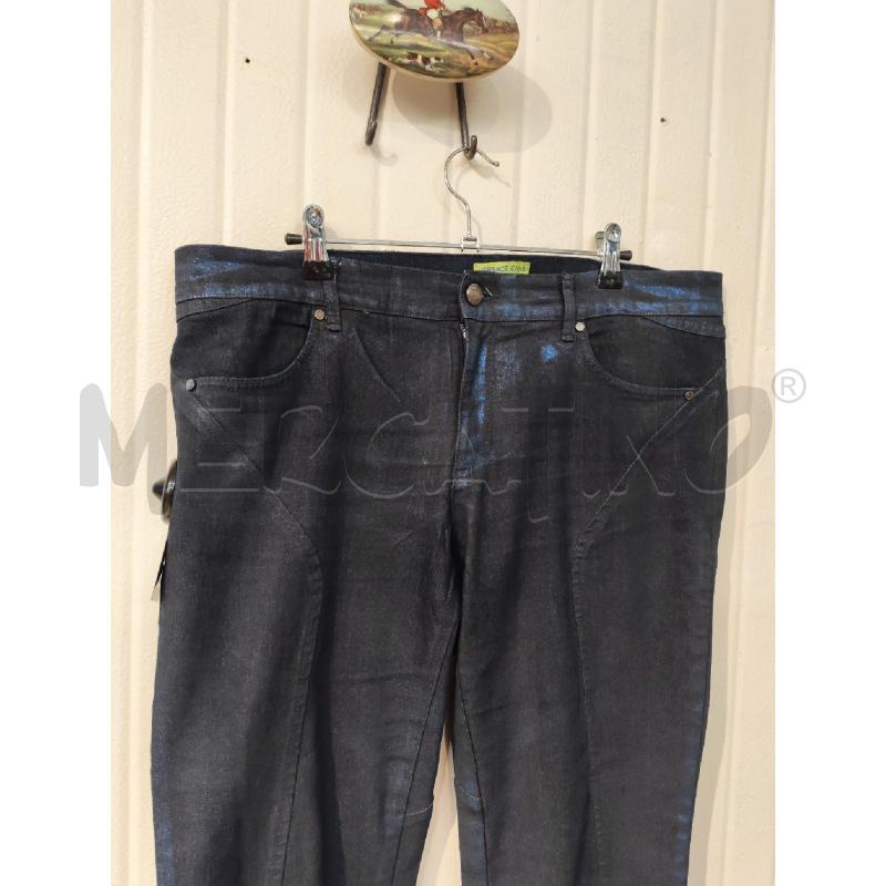 JEANS DONNA VERSACE JEANS BLU CON BRILLANTINI BLU | Mercatino dell'Usato Mestre 3