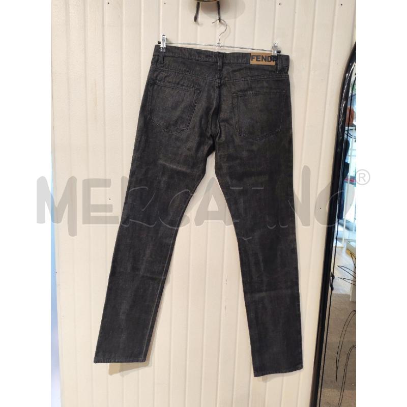 JEANS UOMO FENDI GRIGIO BRILLANTINATI | Mercatino dell'Usato Mestre 3