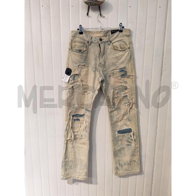 JEANS UOMO SMOKE RISE EFFETTO SPORCO CREMA | Mercatino dell'Usato Mestre 1