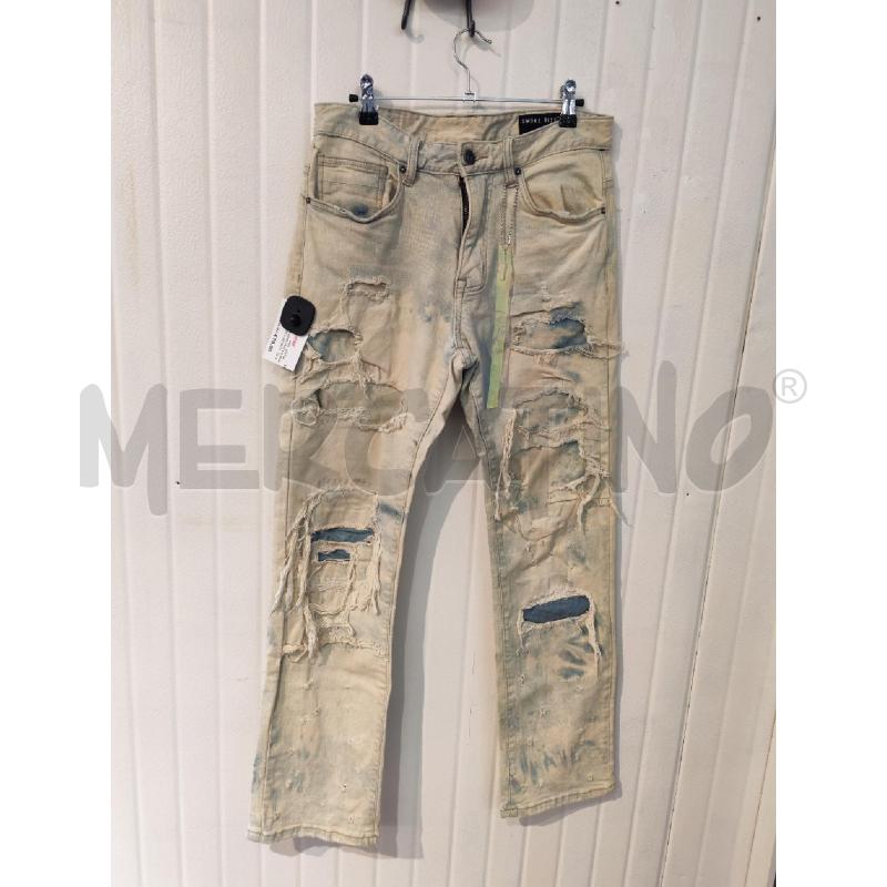 JEANS UOMO SMOKE RISE EFFETTO SPORCO CREMA | Mercatino dell'Usato Mestre 3