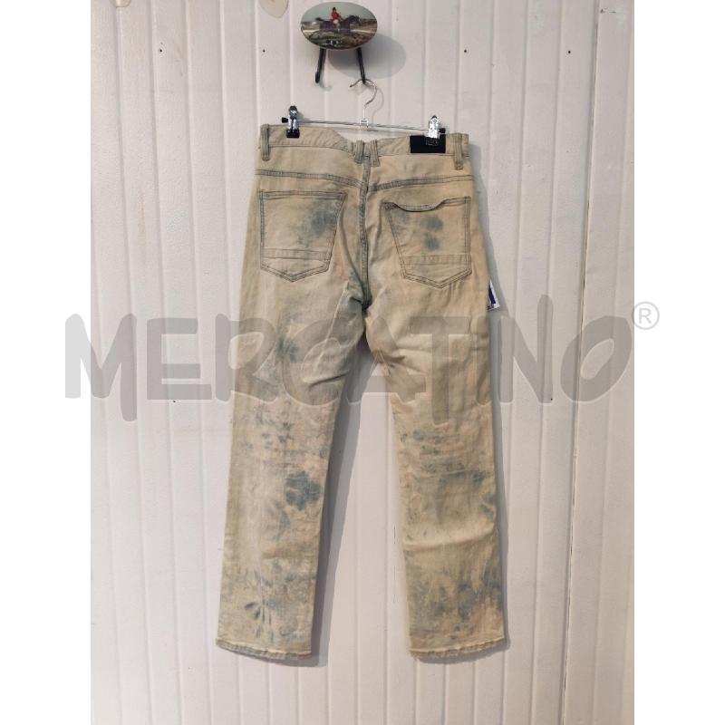JEANS UOMO SMOKE RISE EFFETTO SPORCO CREMA | Mercatino dell'Usato Mestre 4