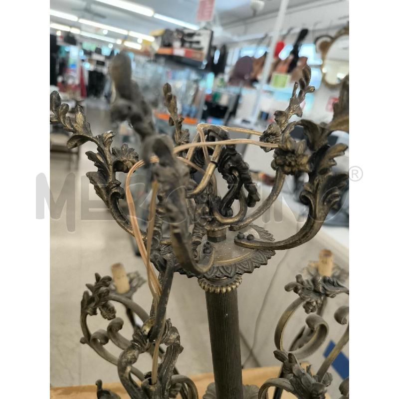 LAMPADARIO 10 LUCI IN OTTONE | Mercatino dell'Usato Mestre 4