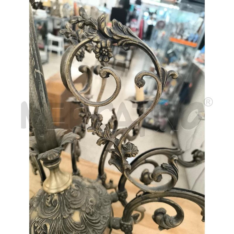 LAMPADARIO 10 LUCI IN OTTONE | Mercatino dell'Usato Mestre 5