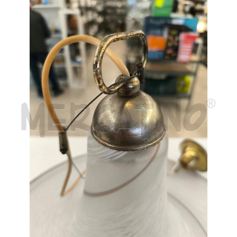 LAMPADARIO CAPPELLO VETRO OPACO | Mercatino dell'Usato Mestre 3