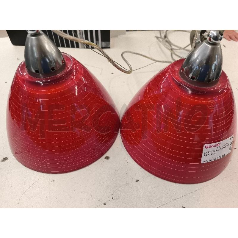 LAMPADARIO DOPPIA COPPA ROSSA | Mercatino dell'Usato Mestre 1