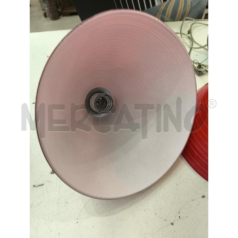 LAMPADARIO DOPPIA COPPA ROSSA | Mercatino dell'Usato Mestre 2