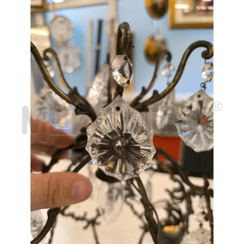 LAMPADARIO DORATO METALLO GOC | Mercatino dell'Usato Mestre 3