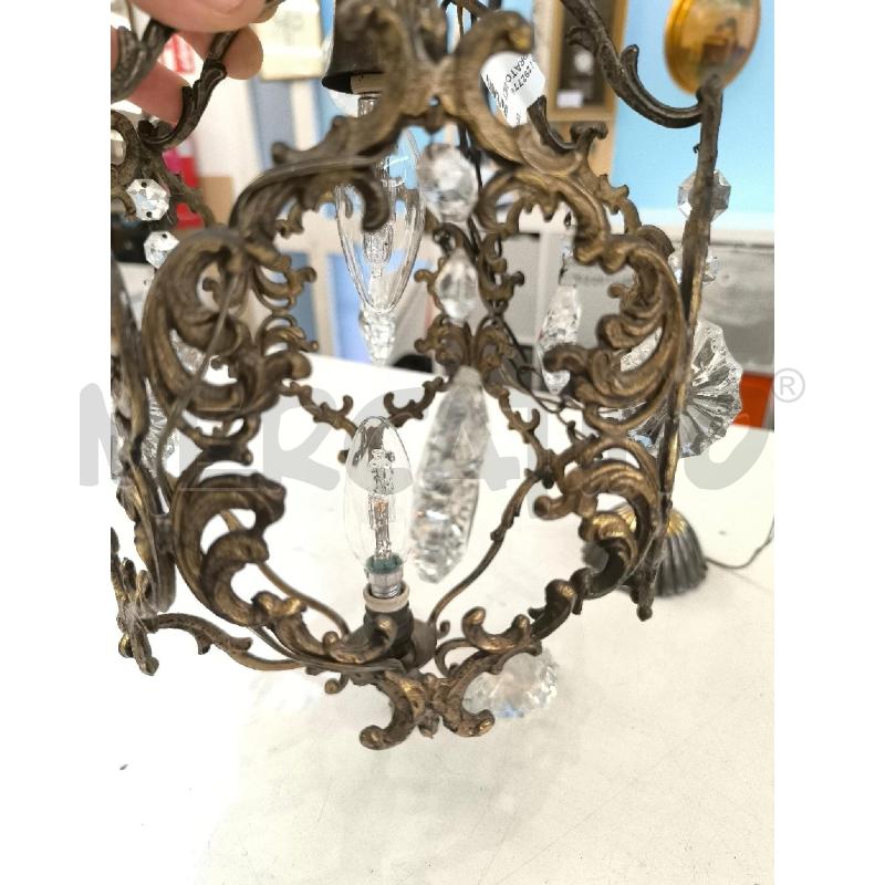LAMPADARIO DORATO METALLO GOC | Mercatino dell'Usato Mestre 4