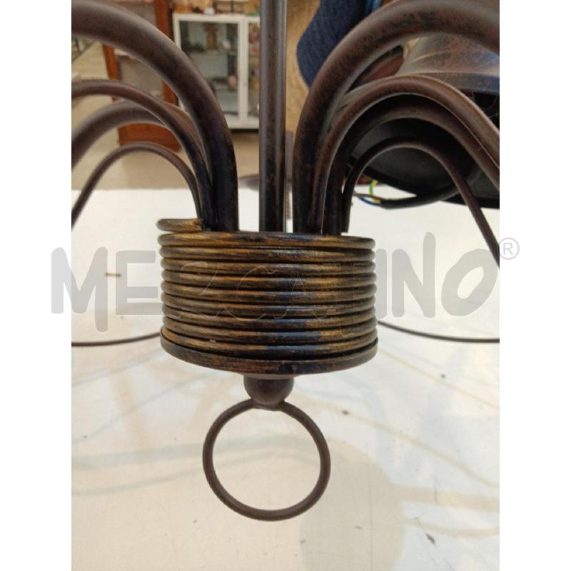LAMPADARIO IN FERRO 5 LUCI | Mercatino dell'Usato Mestre 3