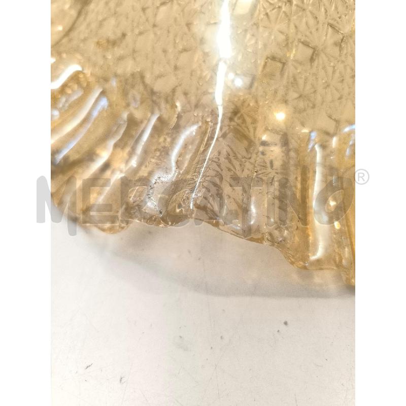 LAMPADARIO IN VETRO LAVORATO COLOR AMBRA | Mercatino dell'Usato Mestre 2