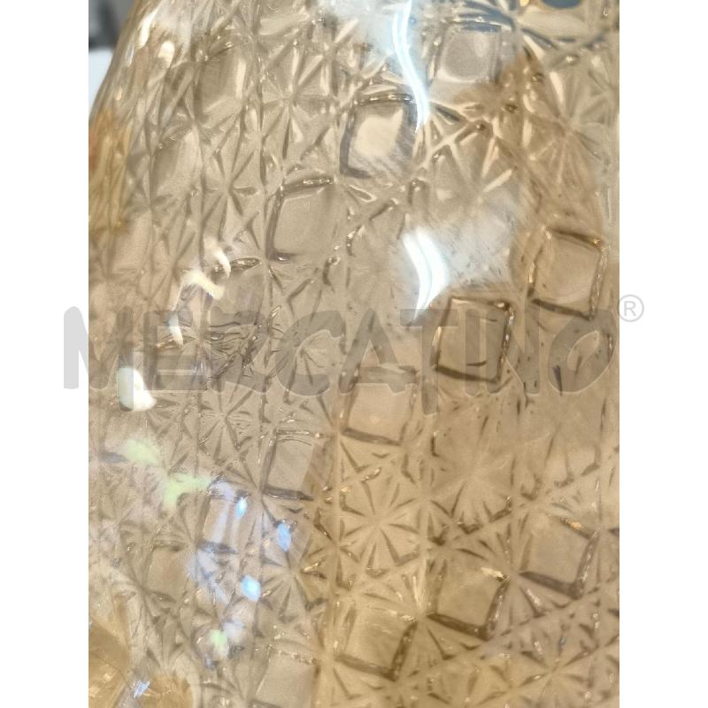 LAMPADARIO IN VETRO LAVORATO COLOR AMBRA | Mercatino dell'Usato Mestre 3