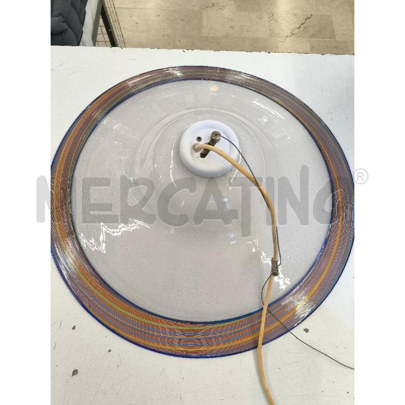 LAMPADARIO MURANO BORDO FANTASIA A RIGHE | Mercatino dell'Usato Mestre 1