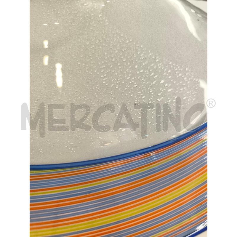 LAMPADARIO MURANO BORDO FANTASIA A RIGHE | Mercatino dell'Usato Mestre 3