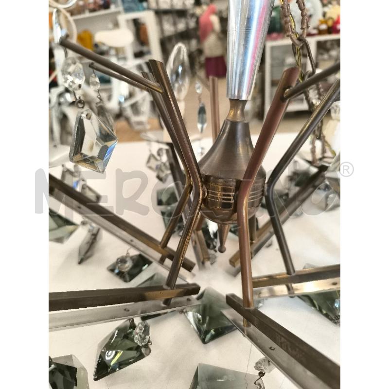 LAMPADARIO PERLE FUME' GEOMETRICHE | Mercatino dell'Usato Mestre 2