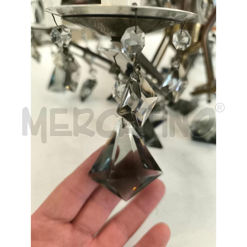 LAMPADARIO PERLE FUME' GEOMETRICHE | Mercatino dell'Usato Mestre 3