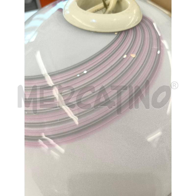 LAMPADARIO RIGHE ROSA GRIGIO | Mercatino dell'Usato Mestre 2