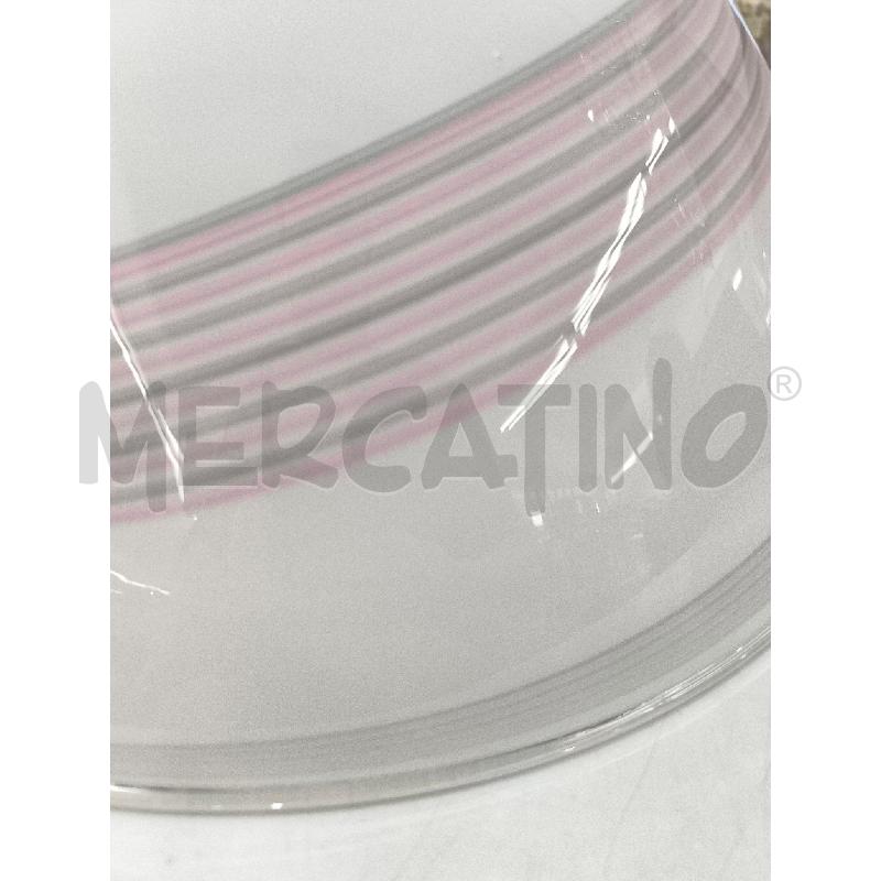 LAMPADARIO RIGHE ROSA GRIGIO | Mercatino dell'Usato Mestre 3