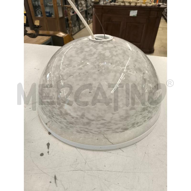 LAMPADARIO VETRO MURANO FANTASIA A MACCHIE BIANCHE | Mercatino dell'Usato Mestre 1