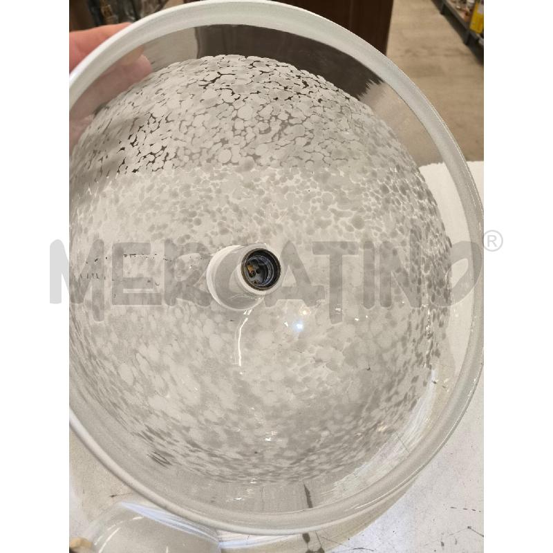 LAMPADARIO VETRO MURANO FANTASIA A MACCHIE BIANCHE | Mercatino dell'Usato Mestre 3