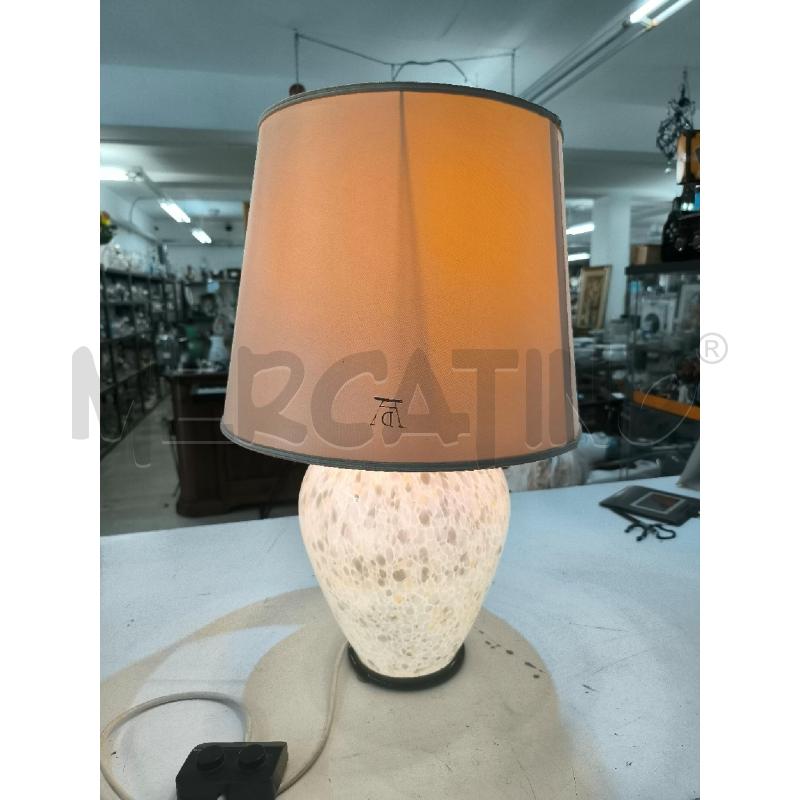 LAMPADA ALAIN DELON MURANO VETRO MACCHIE BASE NERA | Mercatino dell'Usato Mestre 1